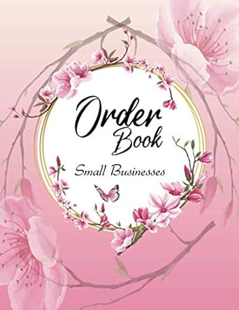 order book for small business order record book keep track of your customer orders purchase order form for