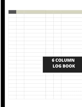 6 column log book customizable six column notebook multipurpose record logbook 1st edition enjoykel log