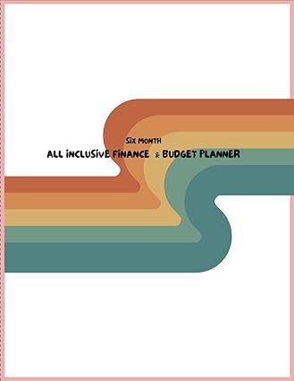 s multicolored striped all inclusive finance and budget planner 8 5x11 181 pages paperback household budget