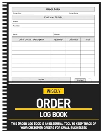 order log book order book to track your order with this daily sales log book small businesses sales order log