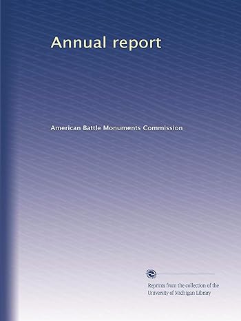 annual report 1st edition . american battle monuments commission b0030t1szo