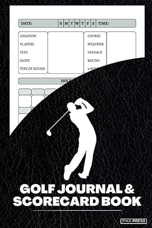 golf scorecard book golf notebook score counter and journal golfing shot tracker notepad the ultimate golf