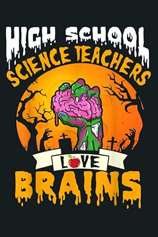 high school science teachers love brains halloween teacher notebook planner 6x9 inch daily planner journal to
