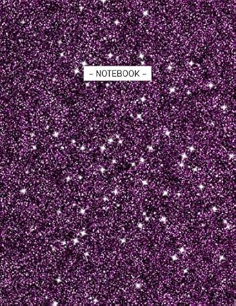 purple sparkles abstract composition notebook college ruled with times tables large 8 5 x 11 inches 100 page
