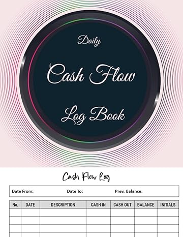 daily cash flow log book a ledger for petty cash flow record bookeeping and tracking income and expenses for