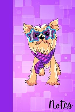pretty dog journal for girls yorkie/small dog notebook/journal 1st edition rainbow wonder 979-8423111816