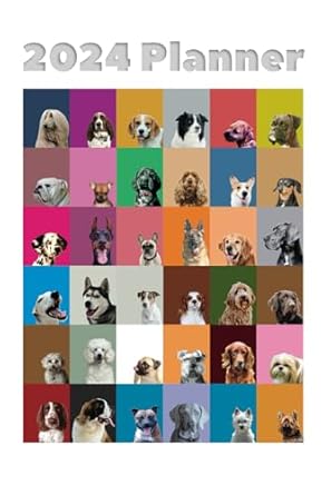 2024 dog breeds weekly and monthly planner week to view on 2 pages 6 x 9 1st edition memento design b0clgn4hvx