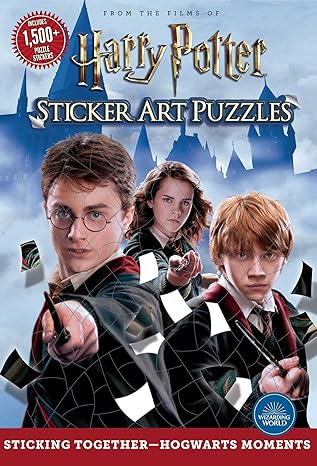harry potter sticker art puzzles 1st edition editors of thunder bay press 1684128390, 978-1684128396