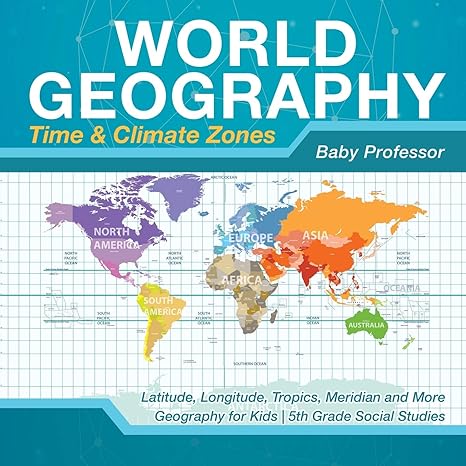 world geography time and climate zones latitude longitude tropics meridian and more geography for kids 5th