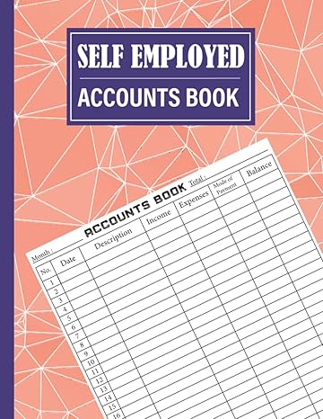 self employed accounts book book keeping account book for small business sole trader income and expense log
