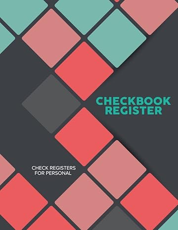 checkbook register check registers for personal checkbook and accounting ledger book track payments finances