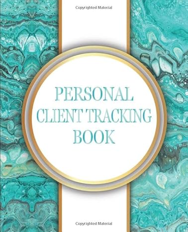 personal client tracking book client log book includes numbered pages and index section for all types of