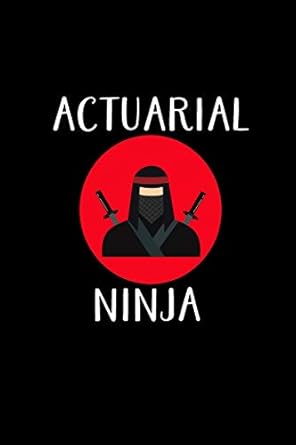 actuarial ninja actuary gifts blank lined notebook journal 120 pages 1st edition journals factory 170606442x,