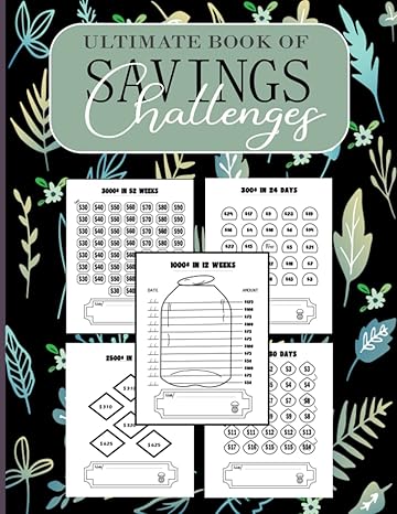 ultimate book of savings challenges 123 pages money savings challenges book $500 $1000 $2000 $5000 $10000