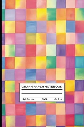 graph paper notebook abstract art aesthetic 6 x 9 inches 120 pages 1st edition old brooklyn press b0cgwv6drk