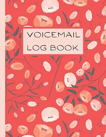 voicemail log book simple phone call message tracker voicemail log book with space for 595 records cute