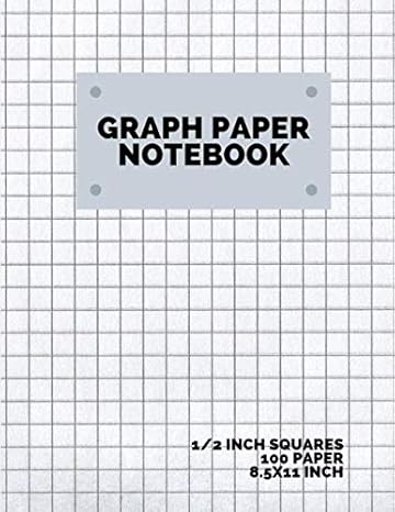 graph paper notebook 1/2 inch squares 100 pages graphing grid paper 1st edition art studio 979-8628906774