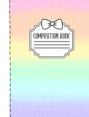 pastel rainbow composition book 1st edition lydia diaz 979-8478329099