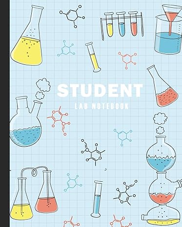 student lab notebook laboratory record graph paper notebook biology college high school chemistry scientific
