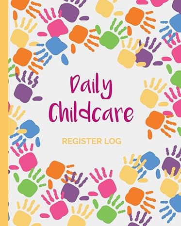 childcare register log book daily attendance sign in and out record for nurseries daycare centers and