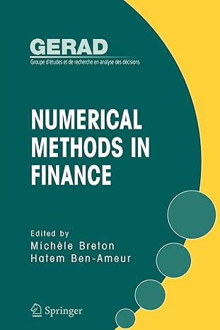numerical methods in finance 1st edition michele breton ,hatem ben-ameur 1441937730, 978-1441937735