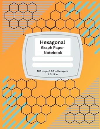 hexagonal graph paper notebook 100 pages 8 5x11in for organic chemistry gaming rpg map drawing 1st edition