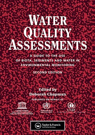 water quality assessments 2nd edition deborah v chapman 0419216006, 978-0419216001