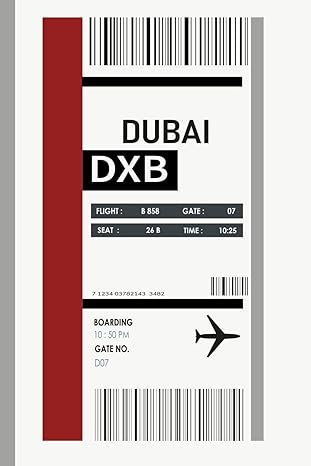 dubai boarding pass notebook dubai airplane ticket journal cover cool airport plane ticket boarding pass