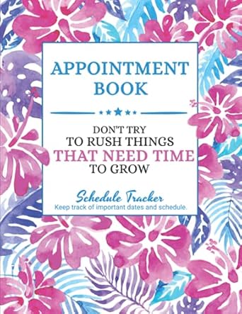 appointment book daily hourly weekly schedule notebook planner appointment book for nail and hair salons