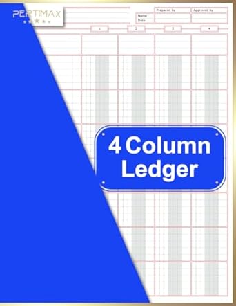 4 column ledger full color simple customizable income and expenses tracker for efficient accounting and