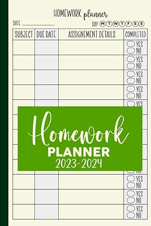homework planner 2023 2024 for elementary middle and high school students 1st edition sabi smile b0cfzc66c4