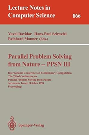 parallel problem solving from nature ppsn iii international conference on evolutionary computation the third