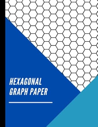 hexagonal graph paper notebook for organic chemistry 125 pages hex grids paper 1/4 inch hexagon graph pages