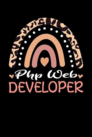 php web developer rainbow leopard appreciation software development and architecture lined notebook / journal