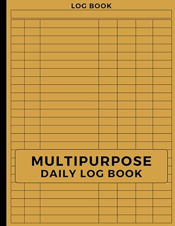multipurpose daily log book with 7 columns large customizable 7 column log book efficient tracking of daily