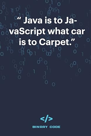 java is to javascript what car is to carpet coding quote notebook for coders and programmers planner for