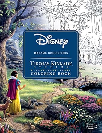 disney dreams collection thomas kinkade studios coloring book clr csm edition thomas kinkade ,thomas kinkade
