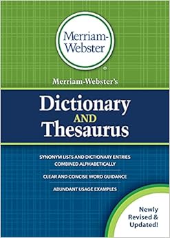 merriam websters dictionary and thesaurus new title 2020 copyright newest edition merriam webster 0877793522,