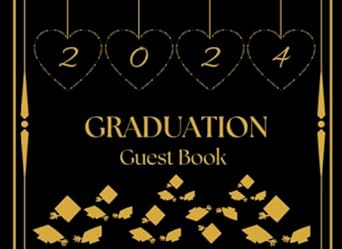 graduation guest book 2024 graduation sign in keepsake 2024 with blank pages for photos memories and wishes