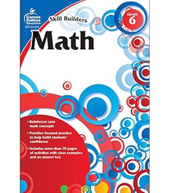 math grade 6 workbook edition carson dellosa education 1936023288, 978-1936023288