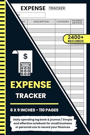 expense tracker daily spending log book and journal / simple and effective notebook for small business or