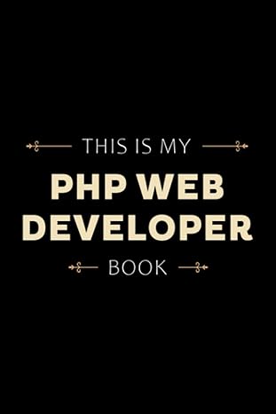 this is my php web developer book lined journal notebook job title cover with 110 blank lined wide ruled
