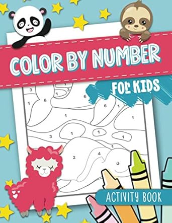 color by number for kids activity book 1st edition june lucy kids 1646084373, 978-1646084371
