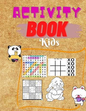 activity book for passionate about mind games puzzles coloring pages sodoku tik tak to for kids and fun is
