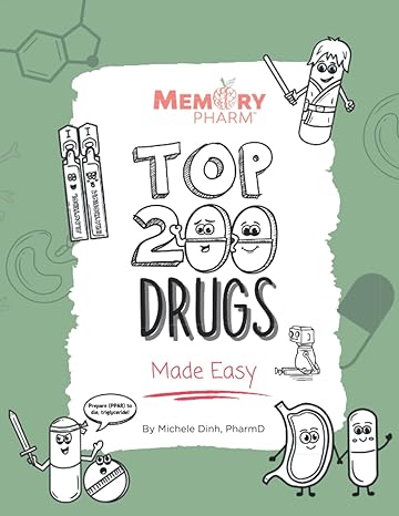 top 200 drugs made easy pharmacology coloring book 1st edition michele dinh 979-8840040720