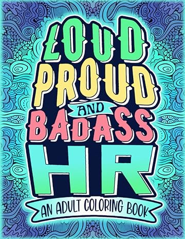 hr adult coloring book funny and snarky human resources appreciation gift idea for hr professionals managers