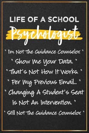 life of a school psychologist funny school psychologist gifts for men and women great psychology notebook for