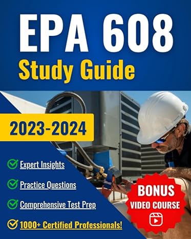 epa 608 study guide 2023-2024 1st edition michael lawson 979-8850829179
