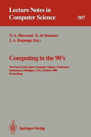 computing in the 90 s the first great lakes computer science conference kalamazoo michigan usa october 18 20