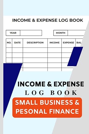 income and expense log book small business and personal finance cash in out tracking ledger money management